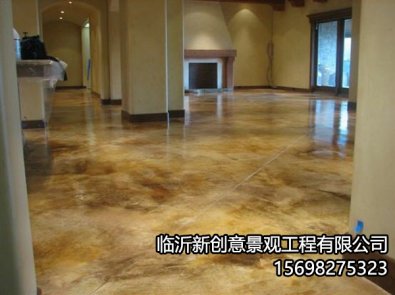 混凝土酸着色地坪如何施工？